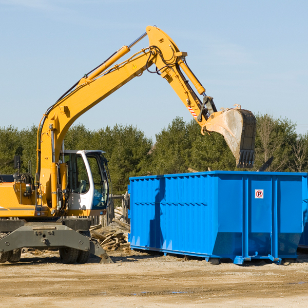 what size residential dumpster rentals are available in Ninety Six SC